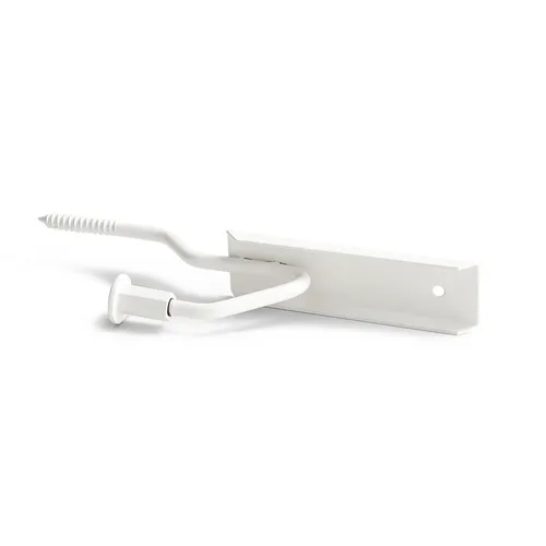 Fönsterbänkskonsol m. stödskruv, sänker 20 mm 140 mm, Vit