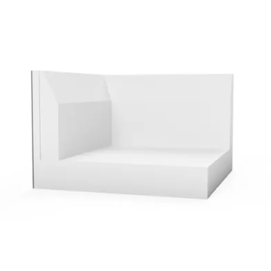 Siroc L-element hörn JP200 m. fibercementskiva H400x600x600 mm