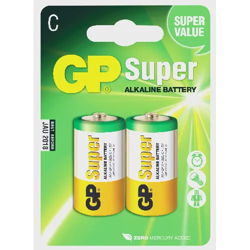 Batteri Super Alkaline LR14/C 2-pack