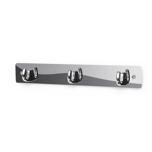 Handdukshängare 123 Nickel 170 mm, 3 krokar