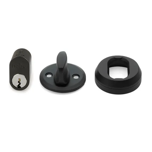 Cylinderlåssats 42 Svart