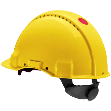 Skyddshjälm G3000 m. UV-indikator Gul