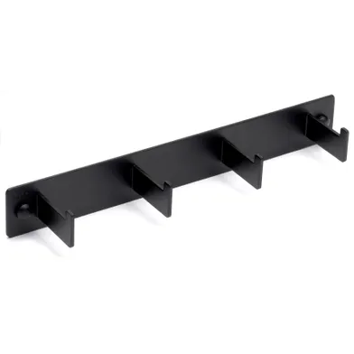 Poseidon handdukshängare 4 krokar, Svart