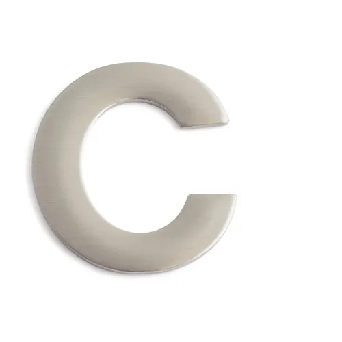 Bokstav C, Självhäftande Rostfri