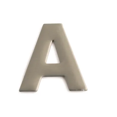 Bokstav A, Självhäftande Rostfri