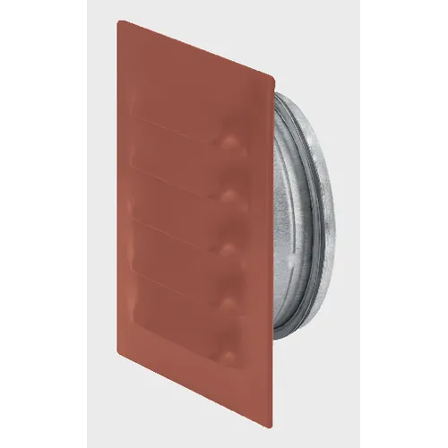 Galler med stos, Metall Ø 100 mm, Tegelröd, 145x145 mm