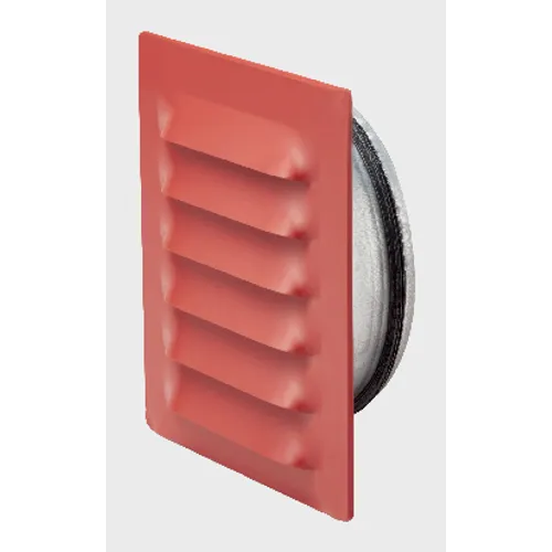 Galler med stos, Metall Ø 100 mm, Mörkröd, 145x145 mm