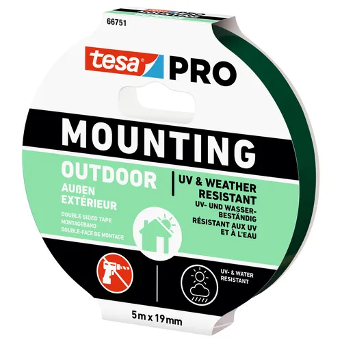 Monteringstejp 66751 Utomhus 19 mm, 5 m