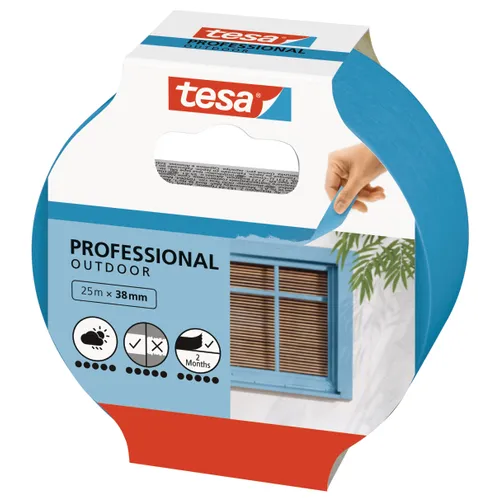 Maskeringstejp Blå Utomhus 38 mm, 25 m