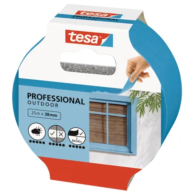 Maskeringstejp Blå Utomhus 38 mm, 25 m
