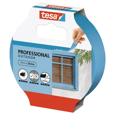 Maskeringstejp Blå Utomhus 25 mm, 25 m