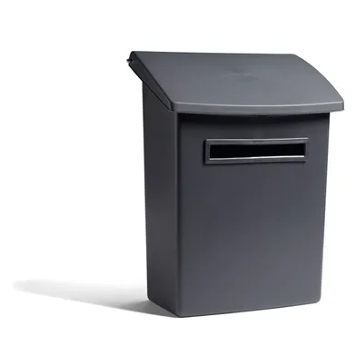 Postlåda 555 Plast Mörkgrå