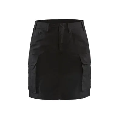 Servicekjol med stretch, Svart Strl C38