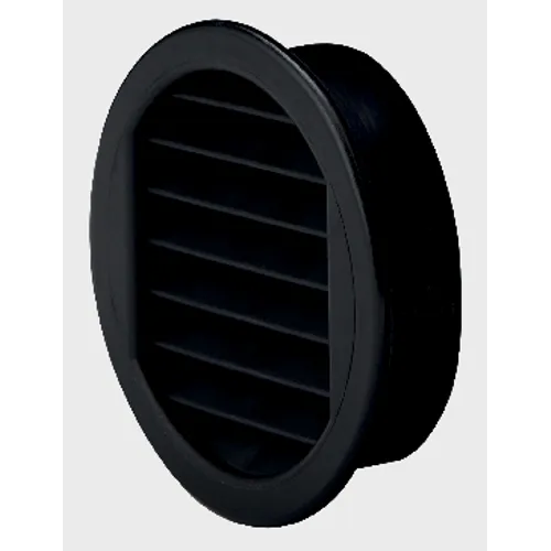 Ventilgaller för skåp Ø 50 mm, Svart, 4-pack