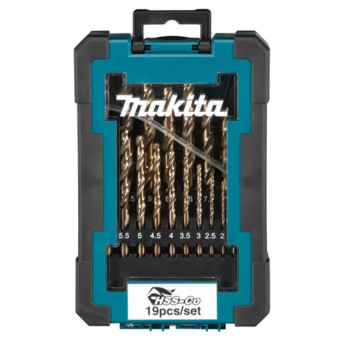 Metallborrset HSS-Co för Stål 1-10 mm, 19 delar