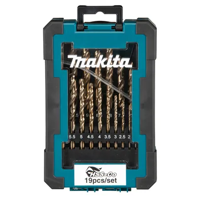 Metallborrset HSS-Co för Stål 1-10 mm, 19 delar