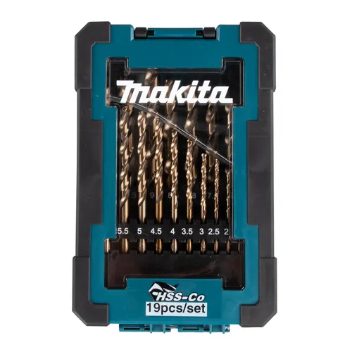 Metallborrset HSS-Co för Stål 1-10 mm, 19 delar