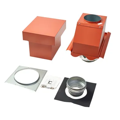 Frånluftshuv Aerlox Plåt Tegelröd