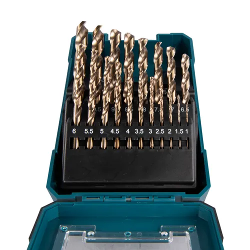 Metallborrset HSS-Co för Stål 1-10 mm, 19 delar