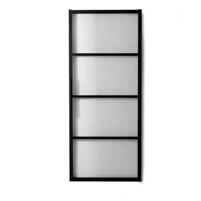 Dörr Square Svart/Klarglas 2133x900 mm