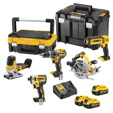 Verktygspaket 18 V DCK500P3T-QW 3x5.0 Ah, TSTAK