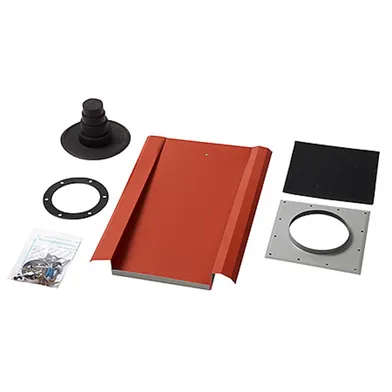 Genomföringspanna Aerlox Plåt Tegelröd