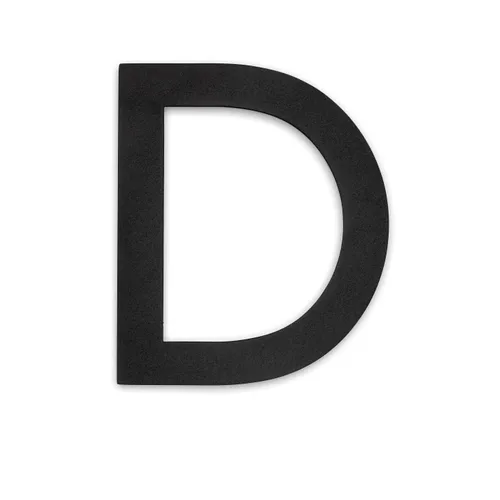 Bokstav Home Svart D
