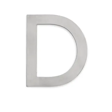 Bokstav Home Rostfri D