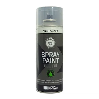 Sprayfärg Elite, Vit blank RAL9010
