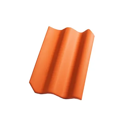 Höjslev 2-kupig lertegelpanna Röd