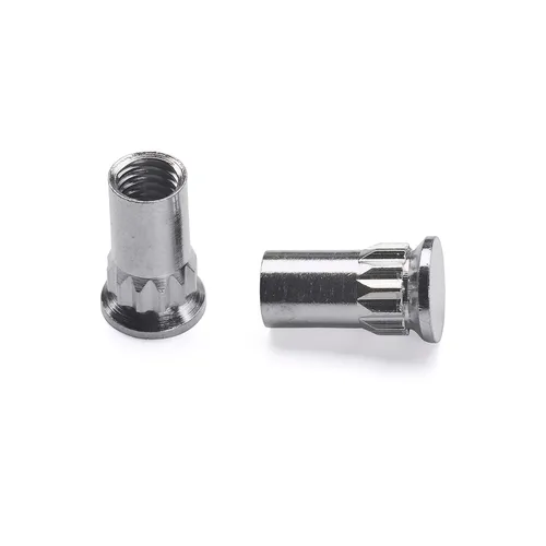 Hylsmutter M5 Nickel, 2-pack