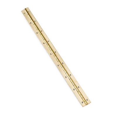 Pianogångjärn 195 25x560 mm, Polerad mässing
