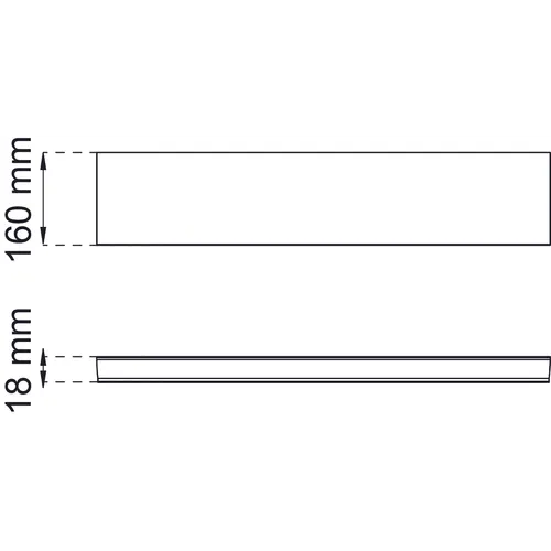 Fönsterbänk Haga 1600x160x18 mm, Vit