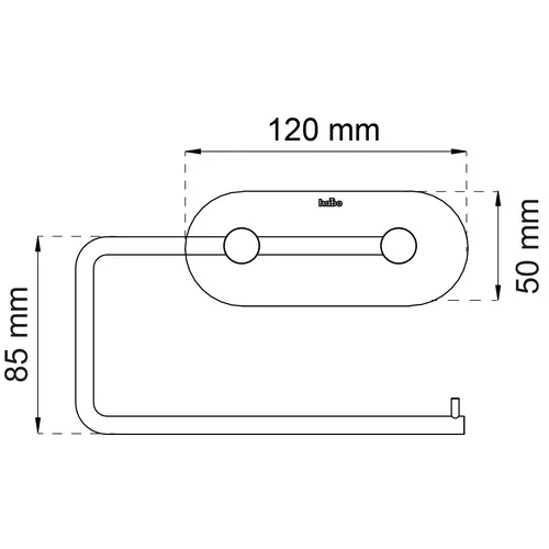 Toalettpappershållare Plain Rostfri