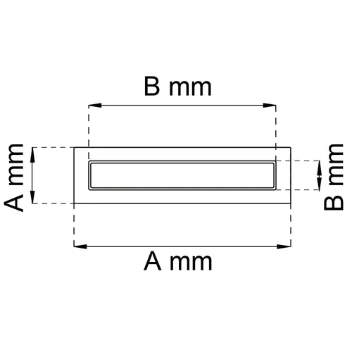 Brevinkast 12 utan baklucka Nickel