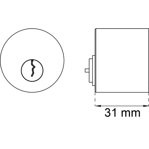 Cylinder, dubbel rund