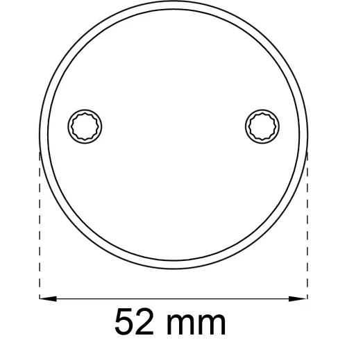 Täckbricka 4265 Borstad aluminium