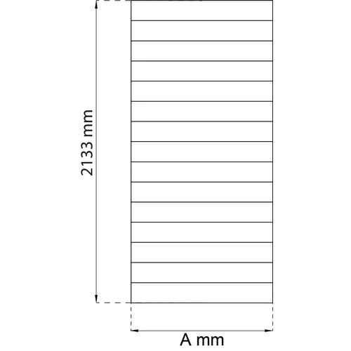 Dörr Easy Furu/Svart 2133x900 mm