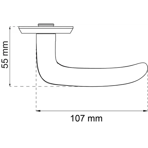 Dörrhandtag A696 Clean Polerad