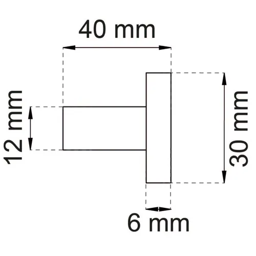 Krok 1368 XL Ø 30/12 mm, Svart