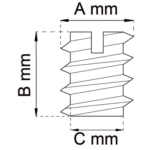 Rampamuff 1212 M8, Obehandlad, 4-pack