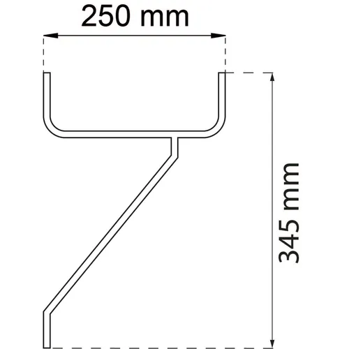 Steghållare 8517 250 mm