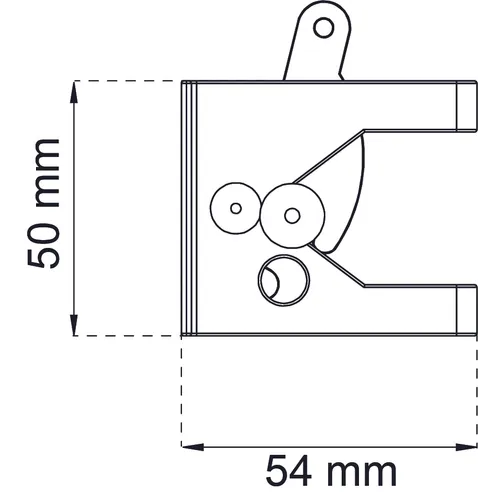Grindklinka Låsbar FZV