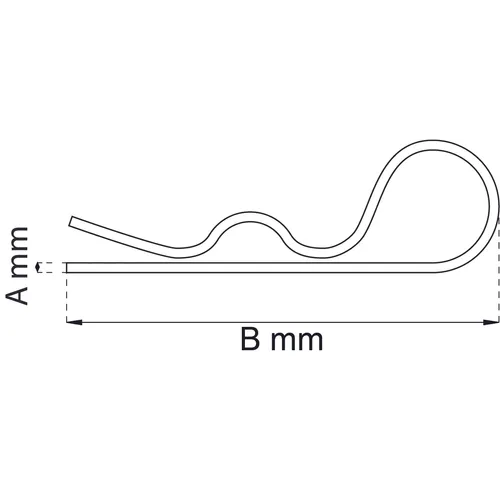 Fjädersprint 310-3 3 mm, FZB, 2-pack