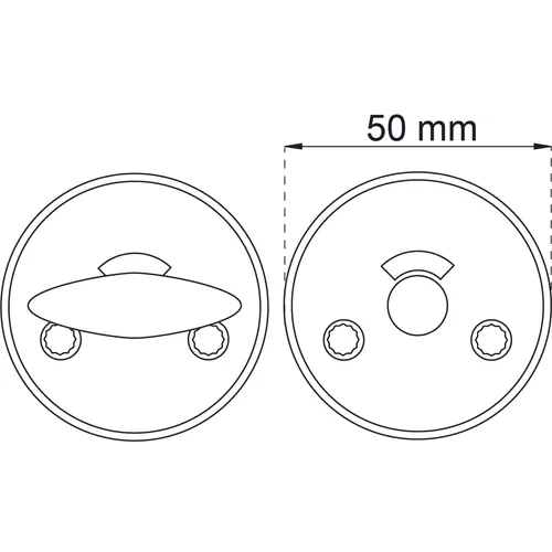 WC-beslag Torino Krom