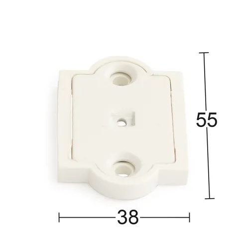 Fästbricka 2434 Vit, 2-pack
