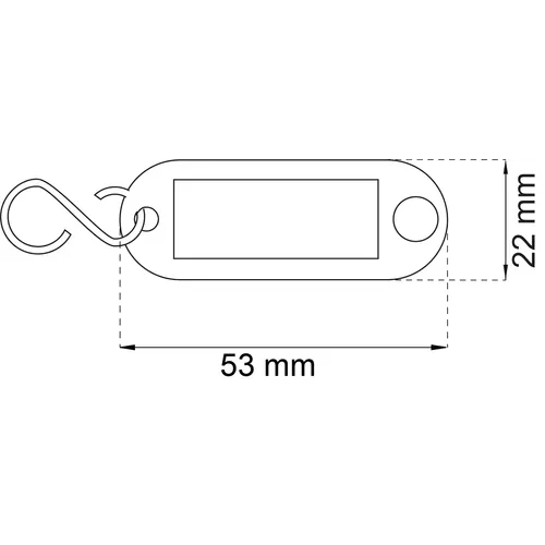 Nyckelbricka 1660 Blandade färger, Plast, 4-pack