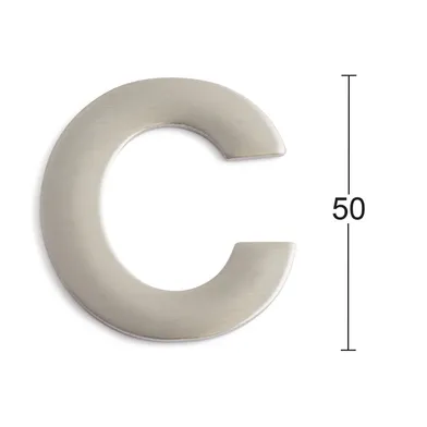 Bokstav C, Självhäftande Rostfri