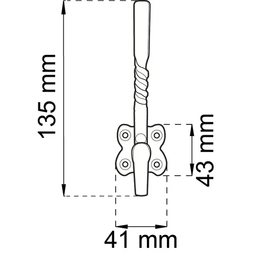 Krok Rustik Smide 135 mm