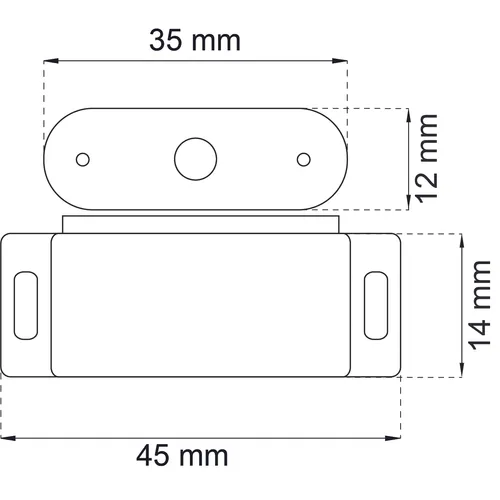 Magnetlås Vit 2030 4 kg, 2-pack